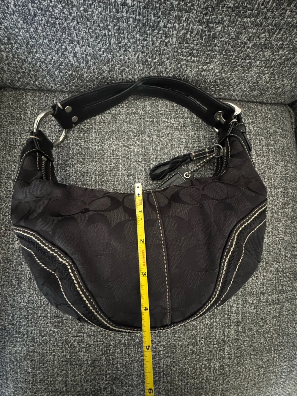 Vintage  Coach Soho Signature Jacquard Hobo bag.
